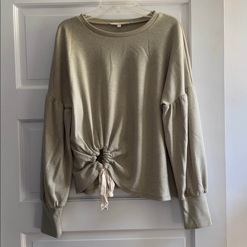 June & Hudson light olive long sleeved sweater
